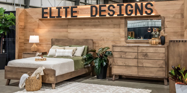 NIWA 2024 Amish Furniture Expo Elite Designs Booth 2
